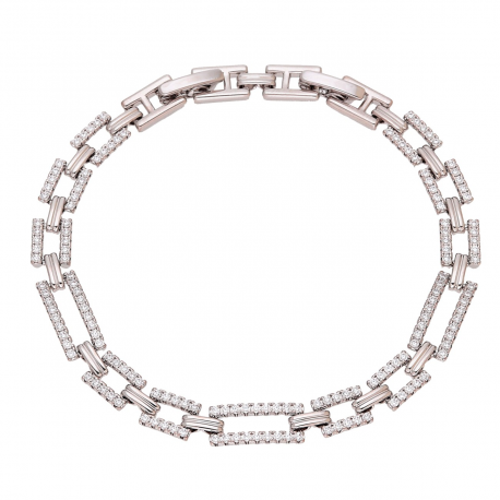 BRANSOLETKA PLATYNOWANA 19-17 CM 6 MM ELEGANTKA XUPING 92853