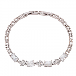 BRANSOLETKA PLATYNOWANA 19,5-17,5 CM 6,5 MM ELEGANTKA XUPING 92854