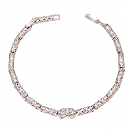 BRANSOLETKA PLATYNOWANA 19,5-17 CM 6,5 MM ELEGANTKA XUPING 92855
