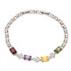 BRANSOLETKA PLATYNOWANA 19-17 CM 6 MM KOLOROWA ELEGANCJA XUPING 92889