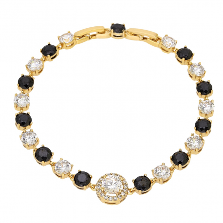 BRANSOLETKA POZŁACANA 18,5-16,5 CM 10 MM ELEGANCKA XUPING 92904