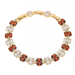 BRANSOLETKA POZŁACANA 19,5-17,5-15,5 CM 9 MM LUXURY XUPING 92914