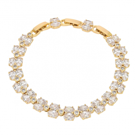 BRANSOLETKA POZŁACANA 19,5-17,5-15,5 CM 9 MM LUXURY XUPING 92916