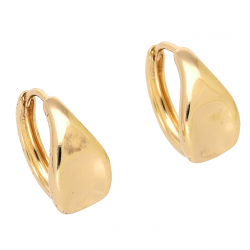 KOLCZYKI POZŁACANE 16/8 MM ZŁOTE KÓŁKA XUPING 92943