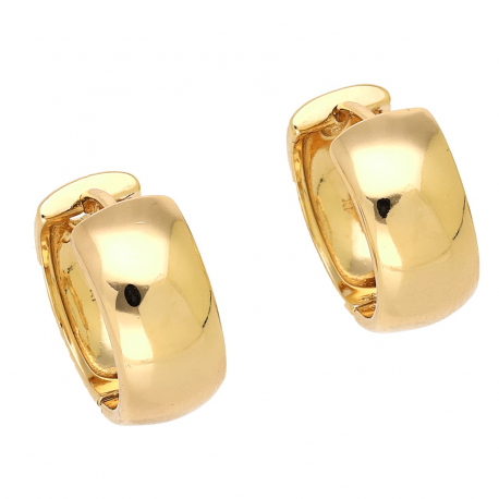 KOLCZYKI POZŁACANE 18/8 MM ZŁOTE KÓŁKA XUPING 92974
