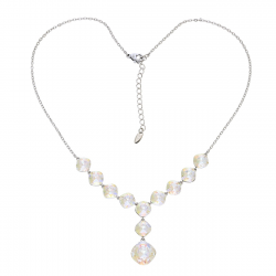 CELEBRYTKA PLATYNOWANA 41+5 CM CRYSTAL XUPING 93112