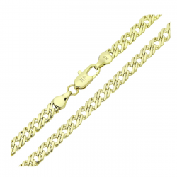 14K ŁAŃCUSZEK POZŁACANY 60 CM 5,4 MM ROMBO XUPING 93153
