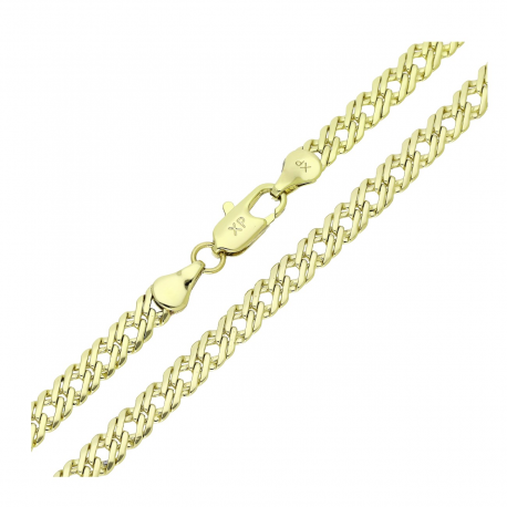 14K ŁAŃCUSZEK POZŁACANY 60 CM 5,4 MM ROMBO XUPING 93153