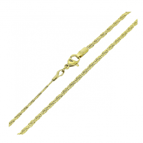 14K ŁAŃCUSZEK POZŁACANY 50 CM 2,4 MM OZDOBNY XUPING 93163