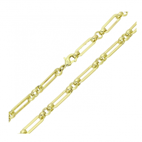 14K ŁAŃCUSZEK POZŁACANY 50 CM 4,6 MM OZDOBNY XUPING 93166
