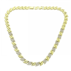 14K CELEBRYTKA POZŁACANA 47-45 CM 9 MM LUXURY XUPING 93169