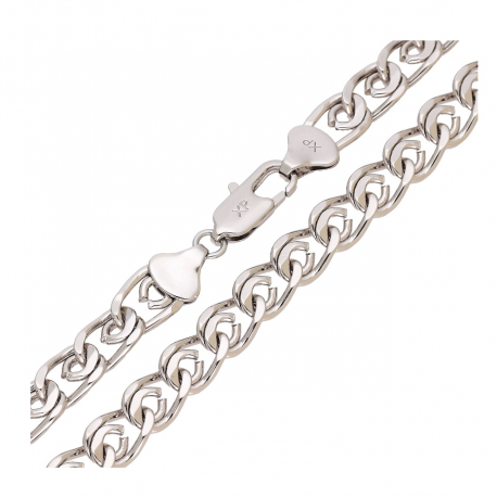 ŁAŃCUSZEK PLATYNOWANY 45 CM 8 MM NONNA XUPING 93377