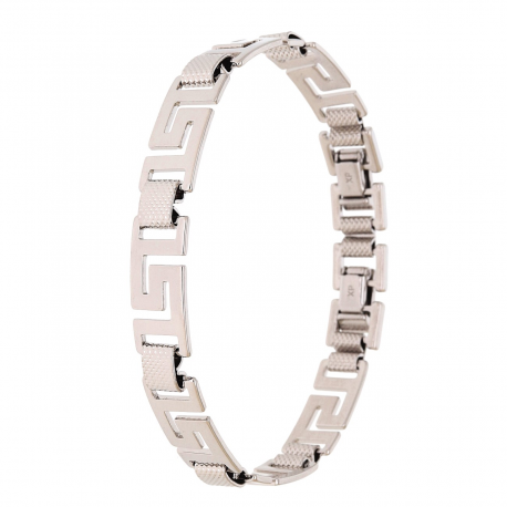 BRANSOLETKA PLATYNOWANA 18,5-17 CM 8,5 MM SREBRNY GREK XUPING 93456