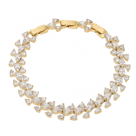 BRANSOLETKA POZŁACANA 20-18-16 CM 11 MM LUXURY XUPING 93461