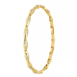 BRANSOLETKA POZŁACANA 19-17 CM 4,6 MM DELIKATNA XUPING 93466