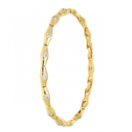BRANSOLETKA POZŁACANA 19-17 CM 4,6 MM DELIKATNA XUPING 93466