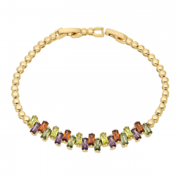 BRANSOLETKA POZŁACANA 19-17 CM 8 MM ELEGANCE XUPING 93474