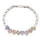 BRANSOLETKA PLATYNOWANA 19-17 CM 10 MM ELEGANCE XUPING 93482