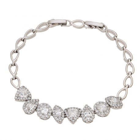 BRANSOLETKA PLATYNOWANA 19-17 CM 10 MM ELEGANCE XUPING 93483