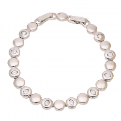 BRANSOLETKA PLATYNOWANA 19-17 CM 7 MM ELEGANCE XUPING 93484