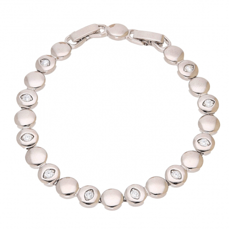 BRANSOLETKA PLATYNOWANA 19-17 CM 7 MM ELEGANCE XUPING 93484