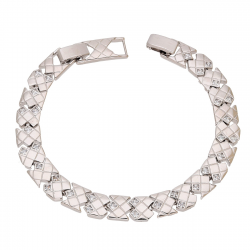 BRANSOLETKA PLATYNOWANA 19-17 CM 8 MM ELEGANCE XUPING 93485