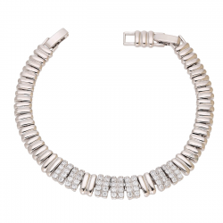 BRANSOLETKA PLATYNOWANA 19,5-17,5 CM 8,5 MM ELEGANCE XUPING 93486