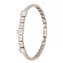 BRANSOLETKA PLATYNOWANA 18-16,5 CM 7 MM ELEGANCE XUPING 93487