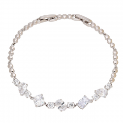 BRANSOLETKA PLATYNOWANA 19-17 CM 7 MM ELEGANCE XUPING 93495