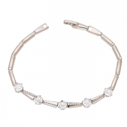 BRANSOLETKA PLATYNOWANA 19 CM 6 MM ELEGANCE XUPING 93500