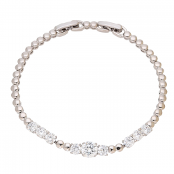 BRANSOLETKA PLATYNOWANA 18-16,5 CM 6 MM ELEGANCE XUPING 93501
