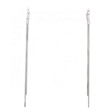 KOLCZYKI PLATYNOWANE 83/2 MM ŁAŃCUSZKOWE CHWOSTY XUPING 93546