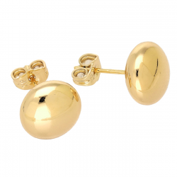 KOLCZYKI POZŁACANE 12 MM ZŁOTA PIGUŁKA XUPING 93587