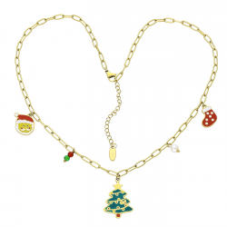 CELEBRYTKA POZŁACANA 45+5 CM MERY CHRISTMAS S. STEEL TTM XUPING 93727