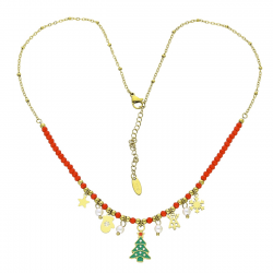 CELEBRYTKA POZŁACANA 46+5 CM MERY CHRISTMAS S. STEEL TTM XUPING 94180