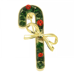 BROSZKA POZŁACANA 35/19 MM MERY CHRISTMAS XUPING 94182