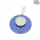 ZAWIESZKA RODOWANA 14MM BRYLANCIKI W GRANATOWEJ CERAMICE XUPING 7507