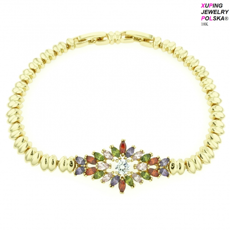 BRANSOLETKA POZŁACANA 19/17CM/15MM LUXURY XUPING JEWELRY 14019