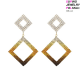 KOLCZYKI POZŁACANE 14K 50/29MM LUXURY XUPING JEWELRY POLSKA 16050