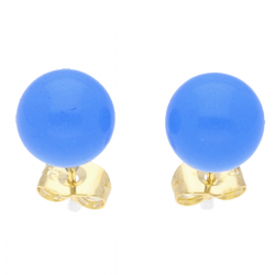 KOLCZYKI POZŁACANE PERŁA 10MM XUPING 18564