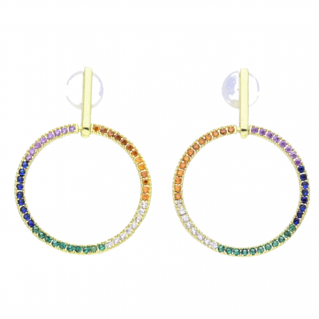 KOLCZYKI POZŁACANE 14K 27/19MM LUXURY XUPING 19952
