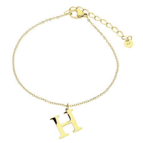 BRANSOLETKA POZŁACANA 16,5+4,5CM HALINA S.STEEL TTM XUPING 20365