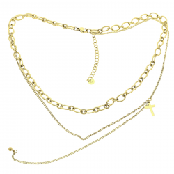 CELEBRYTKA POZŁACANA 40+6CM S.STEEL TTM XUPING 21207