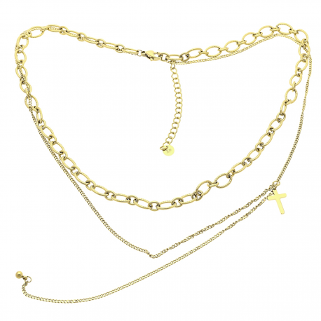 CELEBRYTKA POZŁACANA 40+6CM S.STEEL TTM XUPING 21207