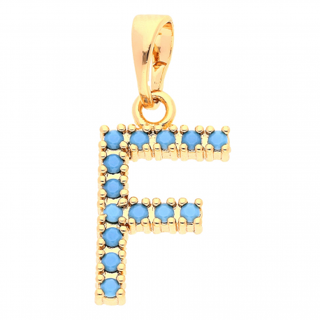 ZAWIESZKA POZŁACANA 22MM LITERKA XUPING 22294