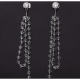 KOLCZYKI RODOWANE 72/10MM CRYSTAL XUPING 22340
