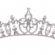 DIADEM BRYLANTOWY 4,5CM RODOWANY LUXURY XUPING 23840