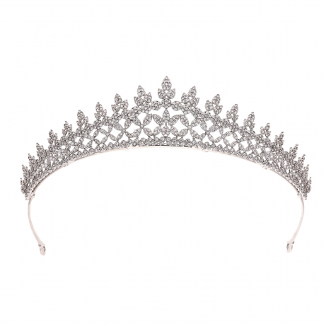DIADEM BRYLANTOWY 3,3CM RODOWANY LUXURY XUPING 23836