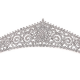 DIADEM BRYLANTOWY 2,9CM RODOWANY LUXURY XUPING 23835