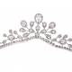 DIADEM BRYLANTOWY 3CM RODOWANY LUXURY XUPING 23834